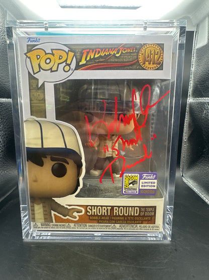 Indiana Jones Funko pop, signed by Key Huy Quan