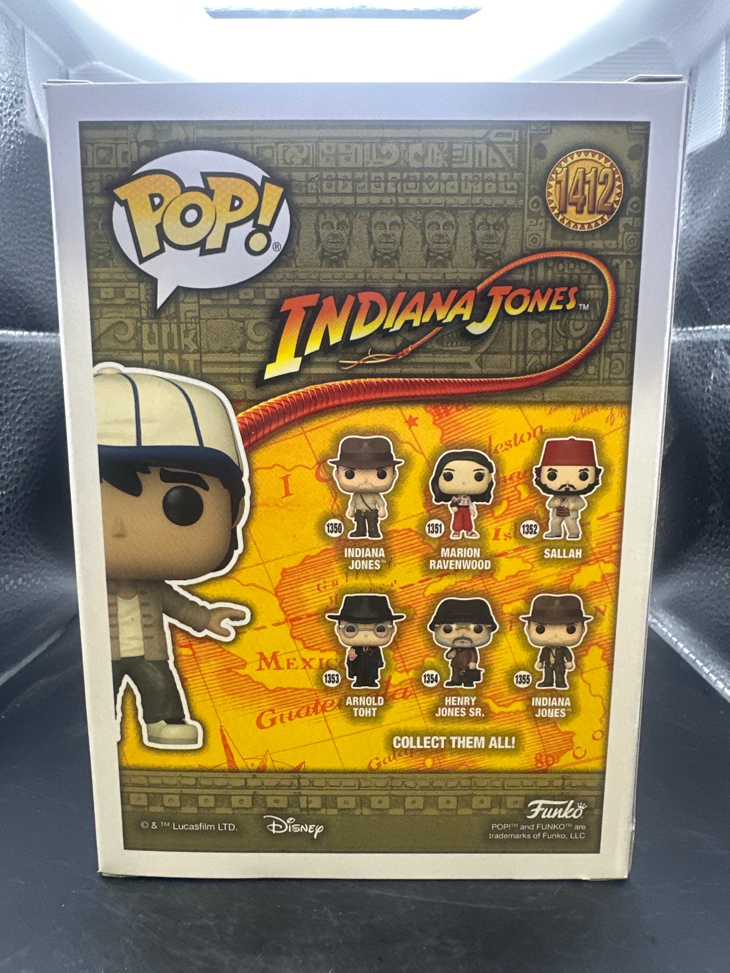Indiana Jones Funko pop, signed by Key Huy Quan