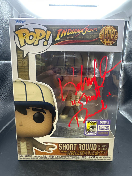 Indiana Jones Funko pop, signed by Key Huy Quan